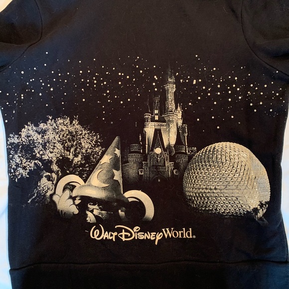 Disney Parks black zip-up hoodie in size L. - Picture 1 of 3